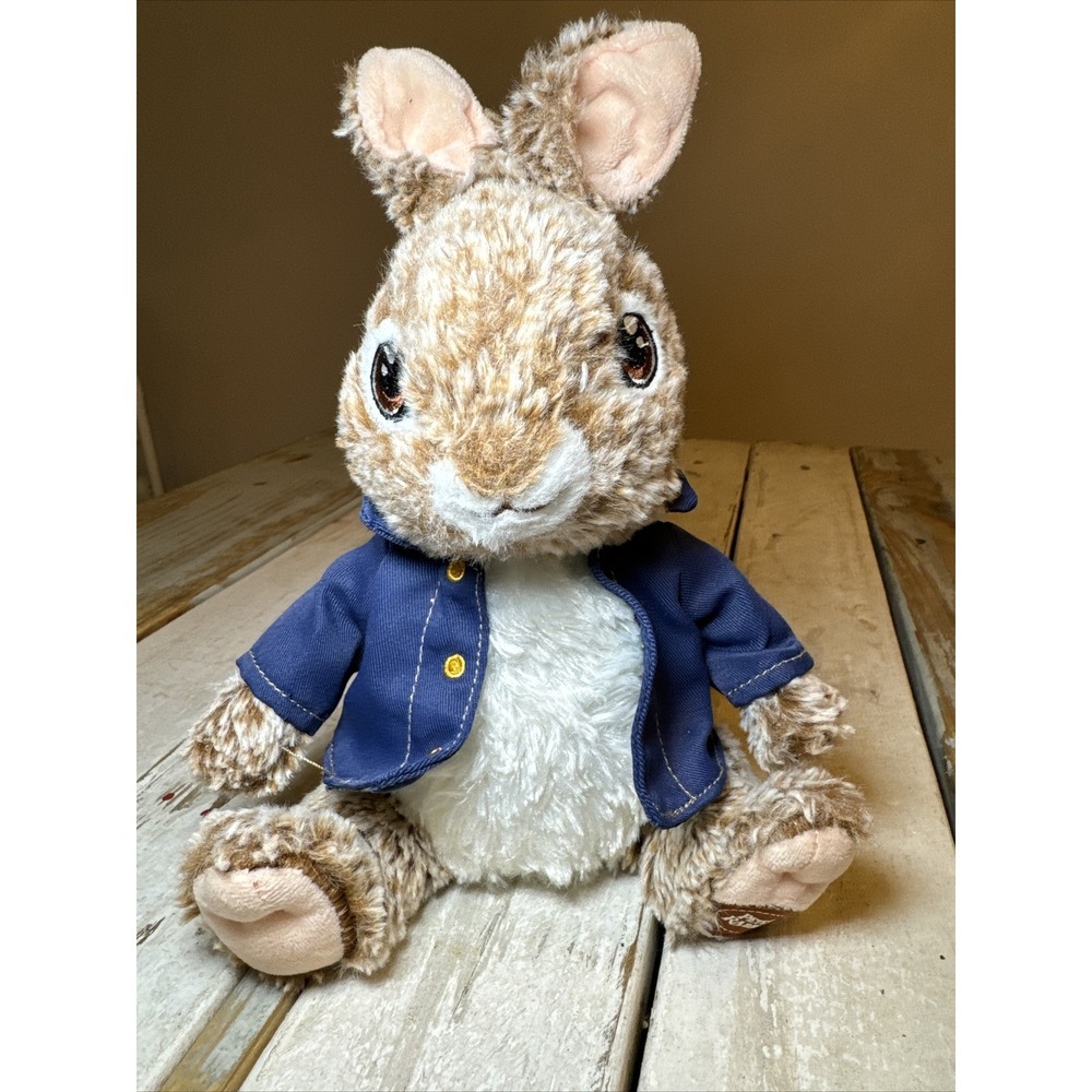 Dan Dee Peter Rabbit Bunny Beatrix Potter Plush Stuffed Animal Brown 9" Bunny